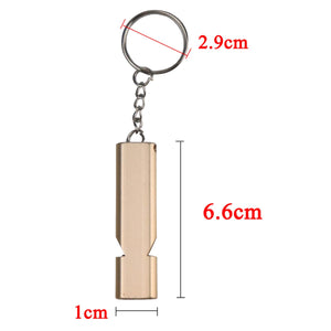 BUFFER® S.O.S Acil İmdat Düdüğü Alüminyum Islık Anahtarlık Kamp Yürüyüş Aksesuar Araçları