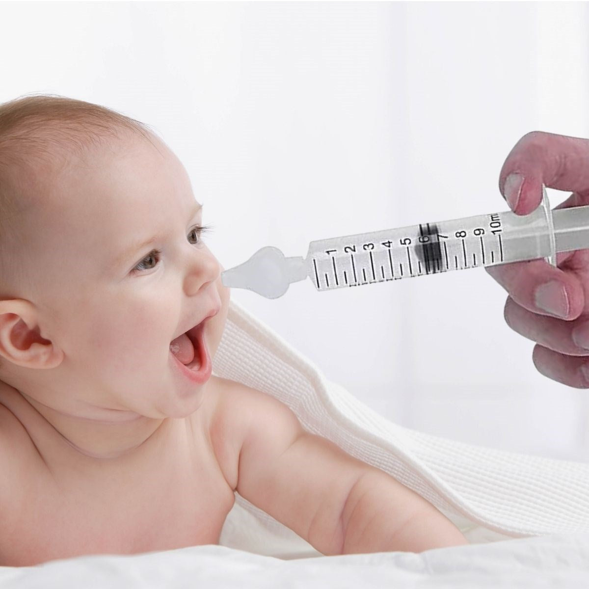 BUFFER® Yeniden Kullanılabilir, Manuel Burun Temizleyici 10ml Kapasiteli Burun Açıcı Şırınga