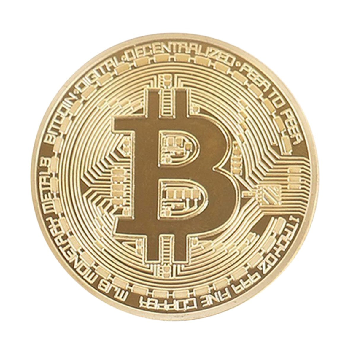 BUFFER® Bitcoin Madeni Hatıra Parası Madeni Bitcoin Hediye Sikke Para Altın Bitcoin Madeni Para Hediyelik Bitcoin Baskılı Madeni Para