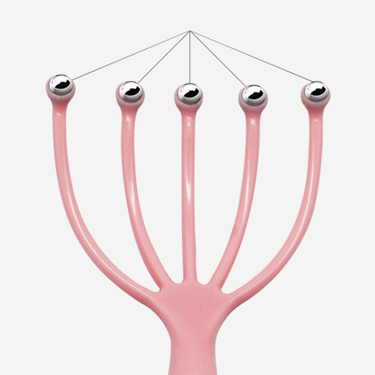 BUFFER® Çok Fonksiyonlu 5 Uçlu Bilyeli Baş Boyun Bacak Kol Masaj Aleti Stres Alıcı Ve Rahatlatıcı Kafa Masaj Aparatı