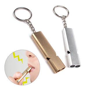 BUFFER® S.O.S Acil İmdat Düdüğü Alüminyum Islık Anahtarlık Kamp Yürüyüş Aksesuar Araçları