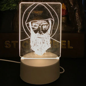 BUFFER® USB Kablolu Işıklı Kendiliğinden Beyaz Kalemli-Silgili Kreatif 3D Görselleştirme LED Lambası