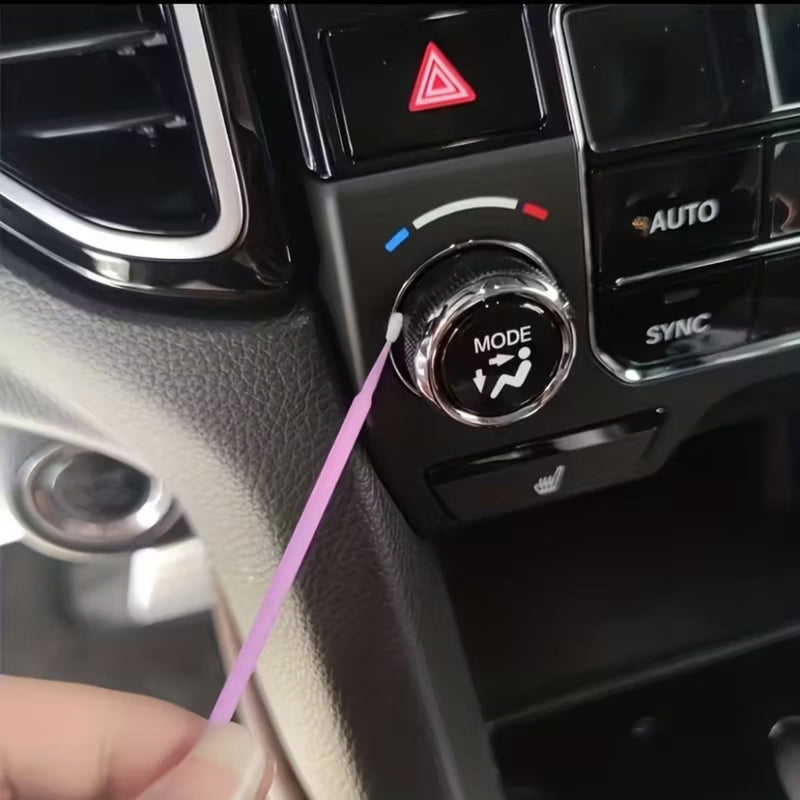 BUFFER® 100’lü Mini Tek Kullanımlık Araba Rötüş Fırçası –İnce Uçlu Yumuşak Kıllı Boya Uygulayıcı, Otomotiv Detaylandırma