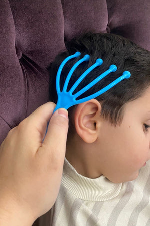 BUFFER® Çok Fonksiyonlu 5 Uçlu Bilyeli Baş Boyun Bacak Kol Masaj Aleti Stres Alıcı Ve Rahatlatıcı Kafa Masaj Aparatı