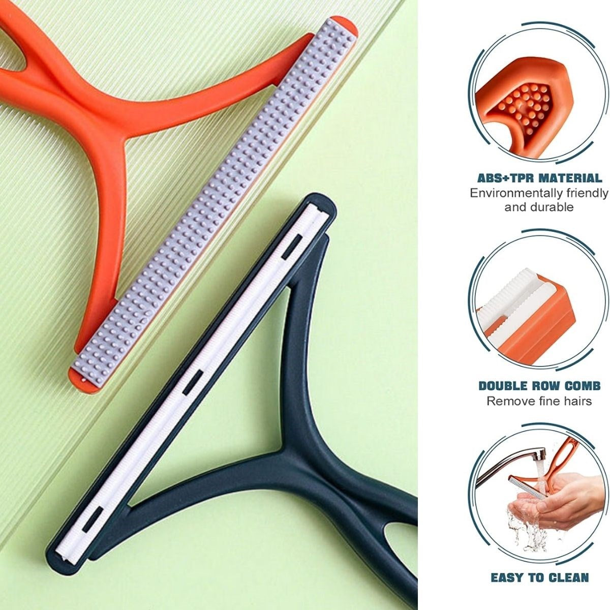 BUFFER® Kedi Köpek Tüy Toplayıcı Çift Taraflı Pamuk Tiftiği ve Tüy Toplama Fırçası