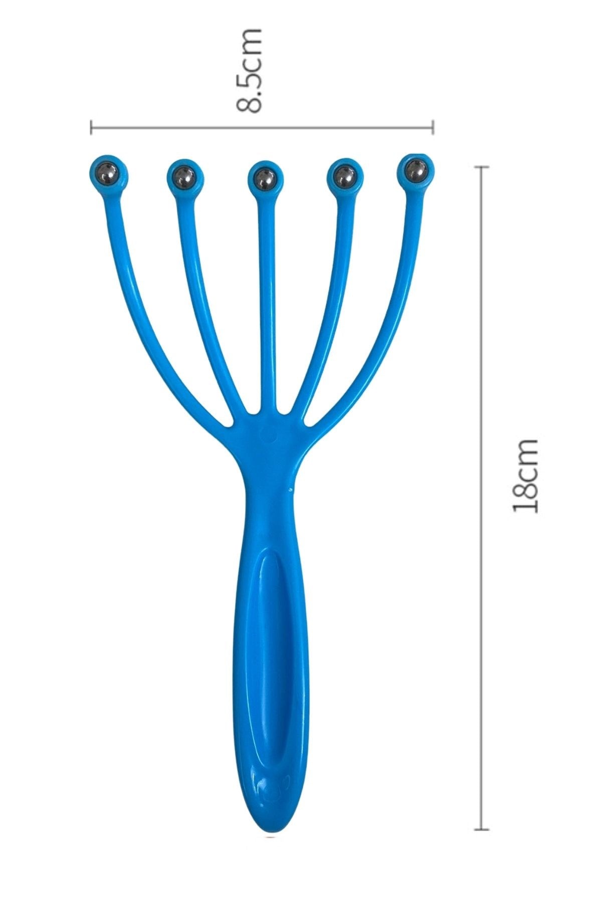 BUFFER® Çok Fonksiyonlu 5 Uçlu Bilyeli Baş Boyun Bacak Kol Masaj Aleti Stres Alıcı Ve Rahatlatıcı Kafa Masaj Aparatı